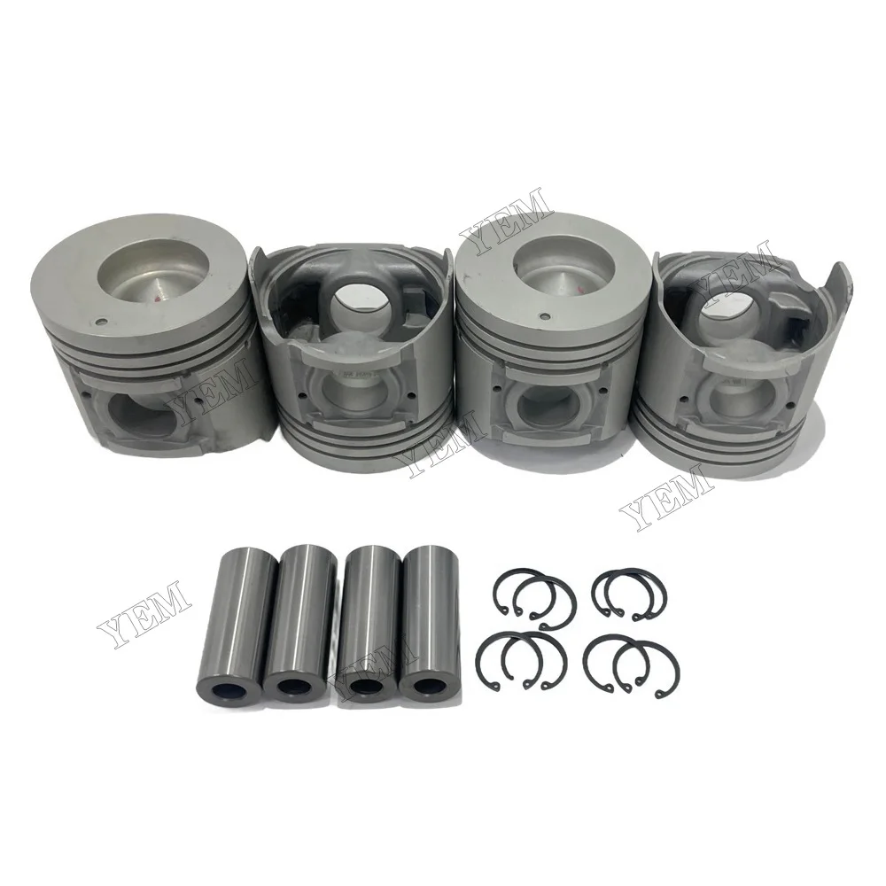 Piston Kit Compatible for Mitsubishi 4D35s High Performance Engine Parts 6
