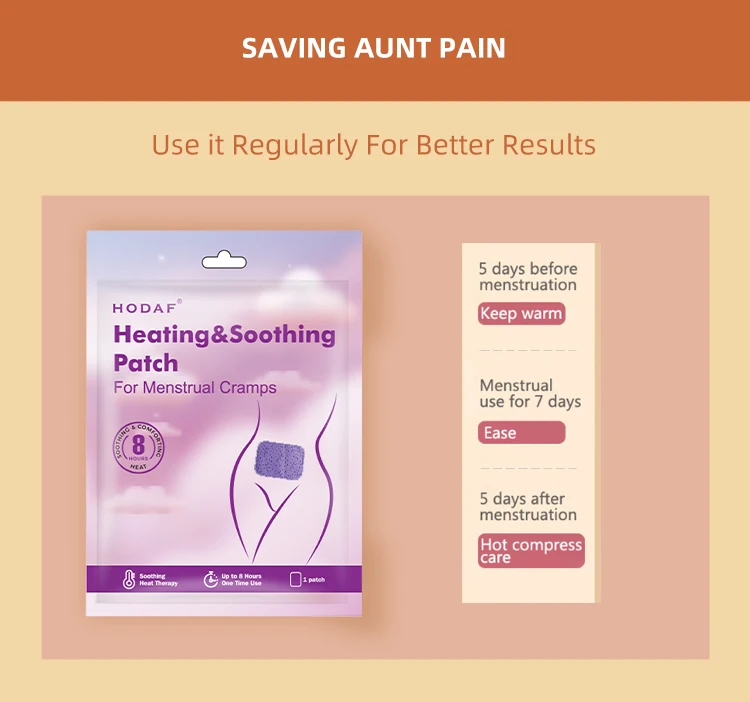 Factory Supply Menstrual Period Heat Packs Menstrual Patch Warm Patch ...
