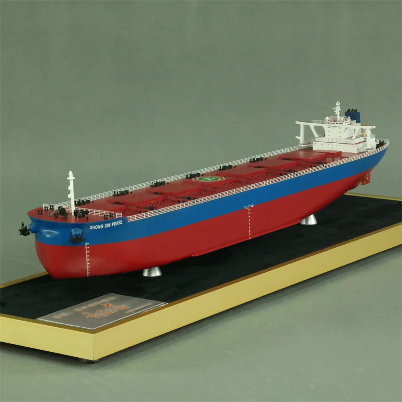 【A】Customized 65cm Plastic Bulk Cargo Ship Model Factory Handmade Novelty Gift for Ship Lovers