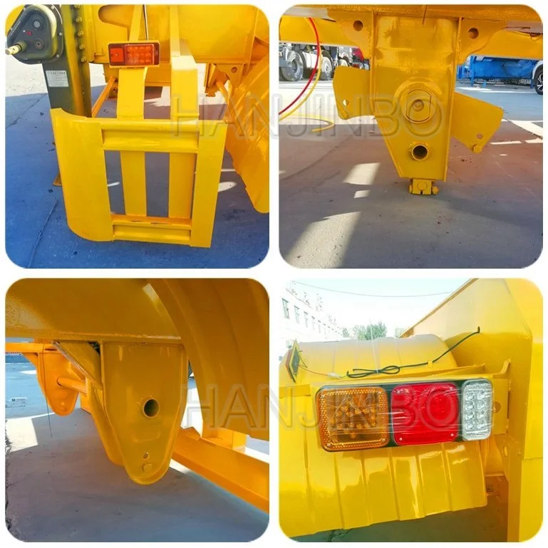 Lowboy 6 Axle 120 Ton Heavy Cargo Container Loader Lowbed Semi Trailer Truck