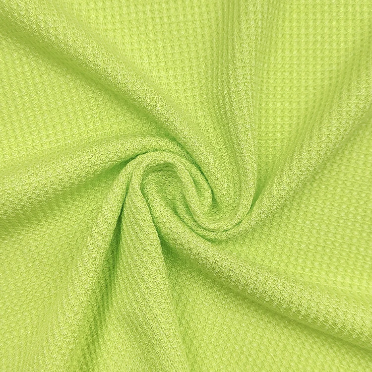 China Supplier Knit Waffle Cloth Fabric, Solid Polyester Rayon Material Waffle Fabric for Sale/ details