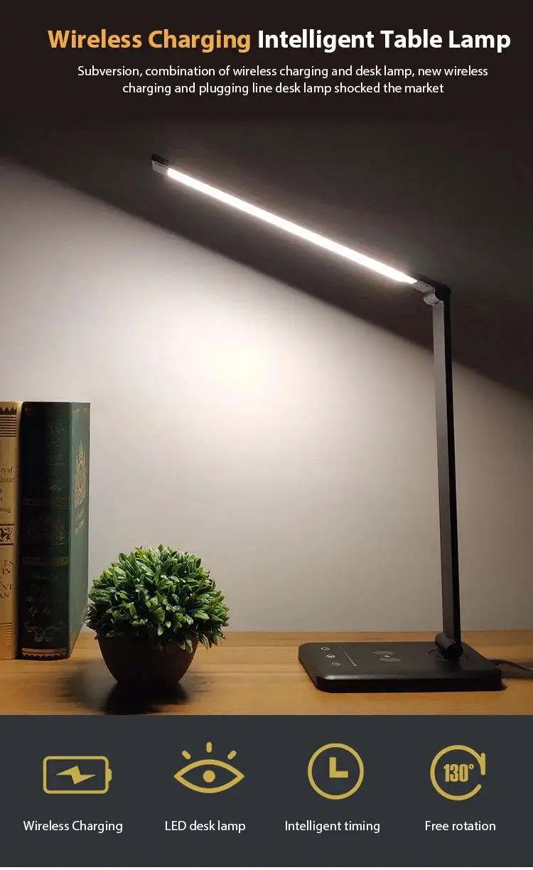 product portable eye protection led bedside desk lamp wireless charger stepless dimming foldable table lamps-38