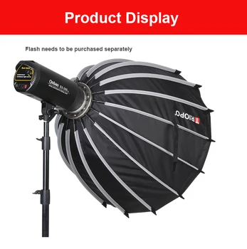 Triopo Kp2-70  Professional Deep Mouth Soft Box Loading Parabolic Photography Softbox  for Bowens Mount Studio Flash detail image