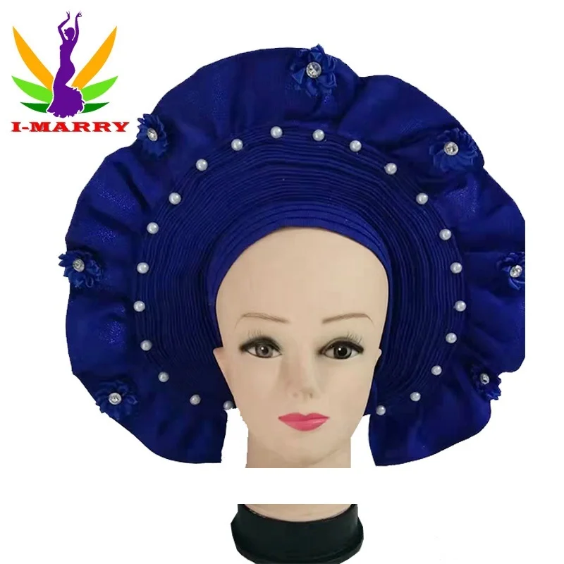 2020 головной убор с жемчугом и бриллиантами тюрбан для женщин автоматический галстук-бабочка модный