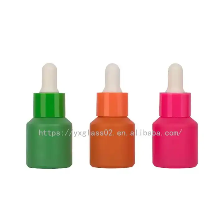 Custom small capacity frosted/glossy essential oil 1ml 2ml 3ml 5ml cosmetics glass dropper bottle factory