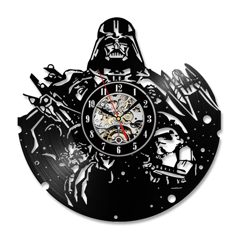 Wars Between Stars Series Vinyl Record Wall Clocks