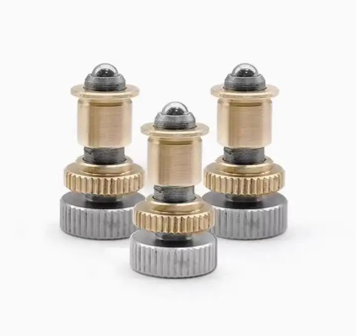 Adjusting Screws Stainless Steel Screw Thread Rod Brass Nut M4x0.35 M6X0.25 Fine-tooth Adjusting Screw for Optical Industry