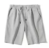 Pantalones cortos de algodón con tejido gofre de 300 g, gris oscuro