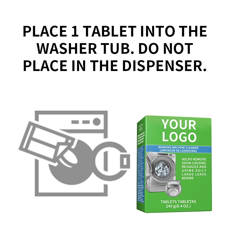 6 Tablets Cleans Front Load and Top Load Washers, Including HE Washing Machine Cleaning, Automatic Washing Machine Cleaner(pic6)