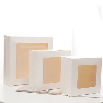 High Quality Mousse Cake Puff Dessert Food Paper Packaging Box