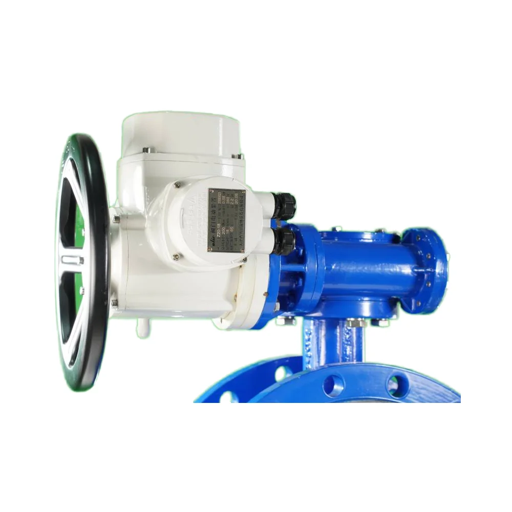 DC24V AC220V 4-20ma Cast Iron 8 Inch Electric Butterfly Valve for Water Flow Control General Application factory