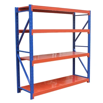 Industrial shelving suppliers 4 levels adjustable bolted steel rack heavy duty warehouse storage shelves