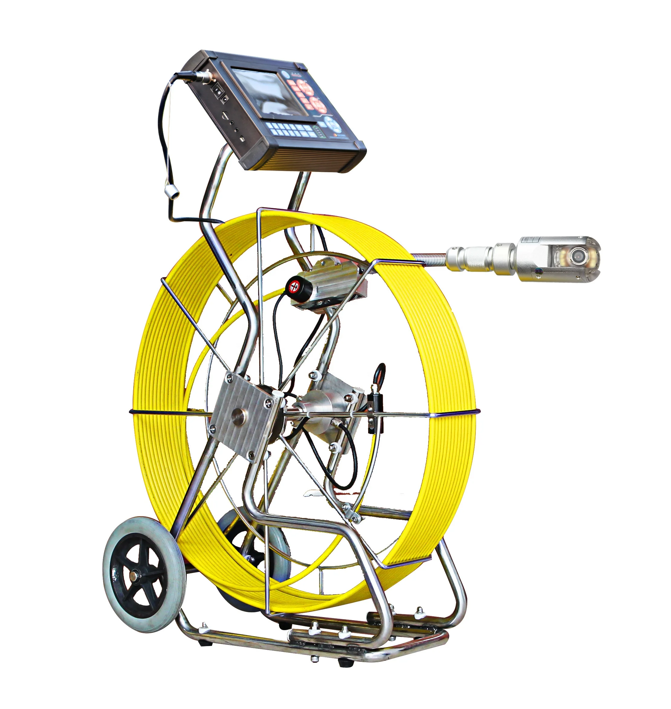auto pan and tilt pipe inspection camera for sal