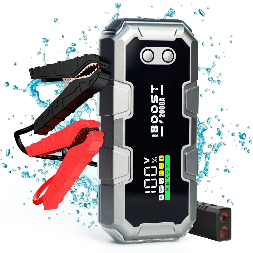 Custom Logo OEM Emergency Power Supply Multi Function Battery Booster Powerbank Jump Starter Power Bank for Car Truck Motorcycle