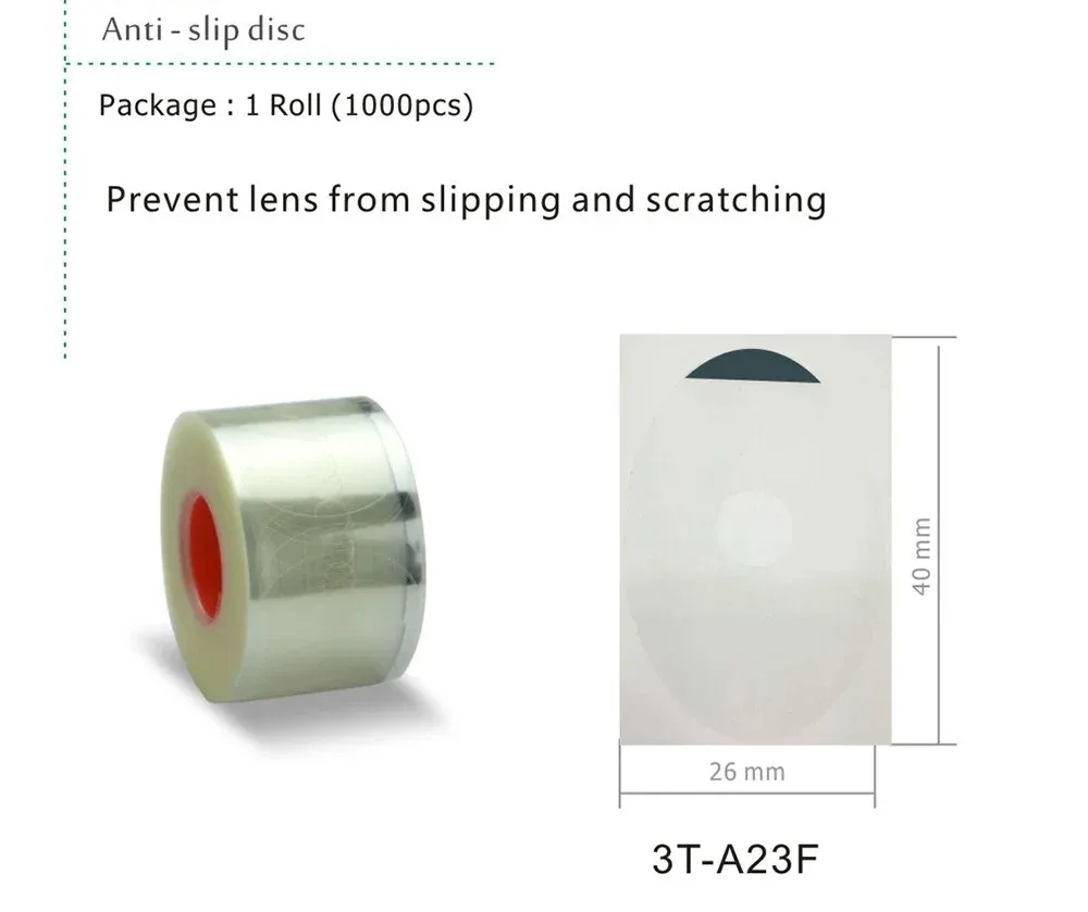 1000pcs Glasses Processing Lens Edger Blocking Pad Anti-Slip Tape Double-Sided Adhesive Mat Edging Optical Adhesive Sticker