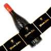 Étiquette de vin en velours