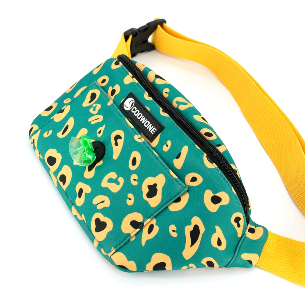 Custom Dog Walking Bag Neoprene Dog Treat Training Pouch Crossbody Bag