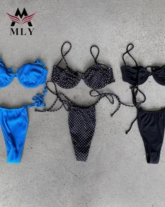 New Arrivals Custom Sexy Bikini Fitness Women Bandeau Swimwear