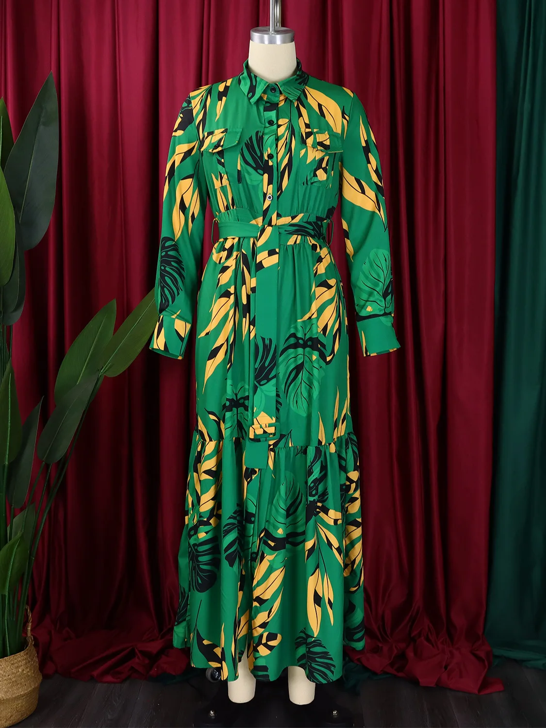 chinese dress ladies Patti Side Slit Maxi Dress