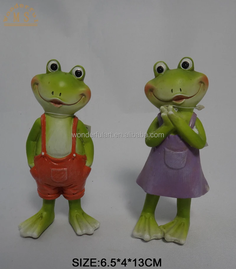 Custom frog figurines statue resin animal sculpture garden accessories gift for yard ornaments garden decoration