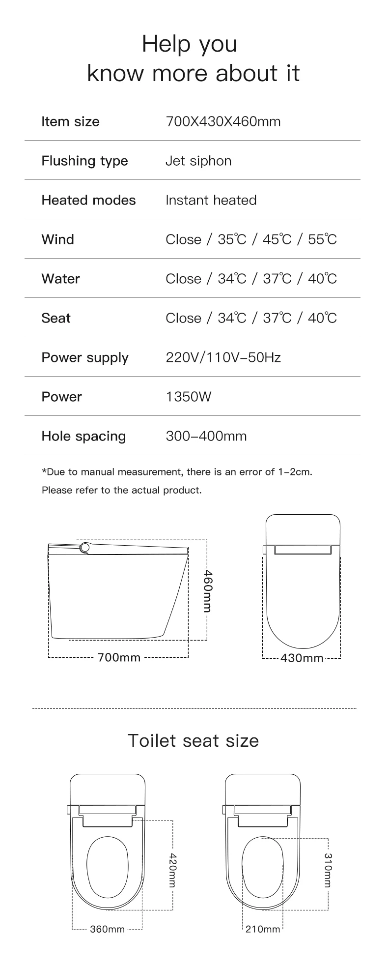 Modern high-end automatic toilet bidet CUPC certification bathroom sanitary wares floor intelligent smart toilets supplier