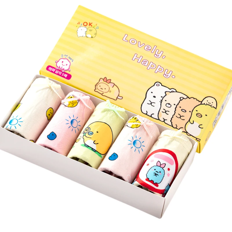 Новое дизайнерское детское нижнее белье для девочек, трусы, Короткие трусы для девочек, трусики с рисунком, оптовая продажа