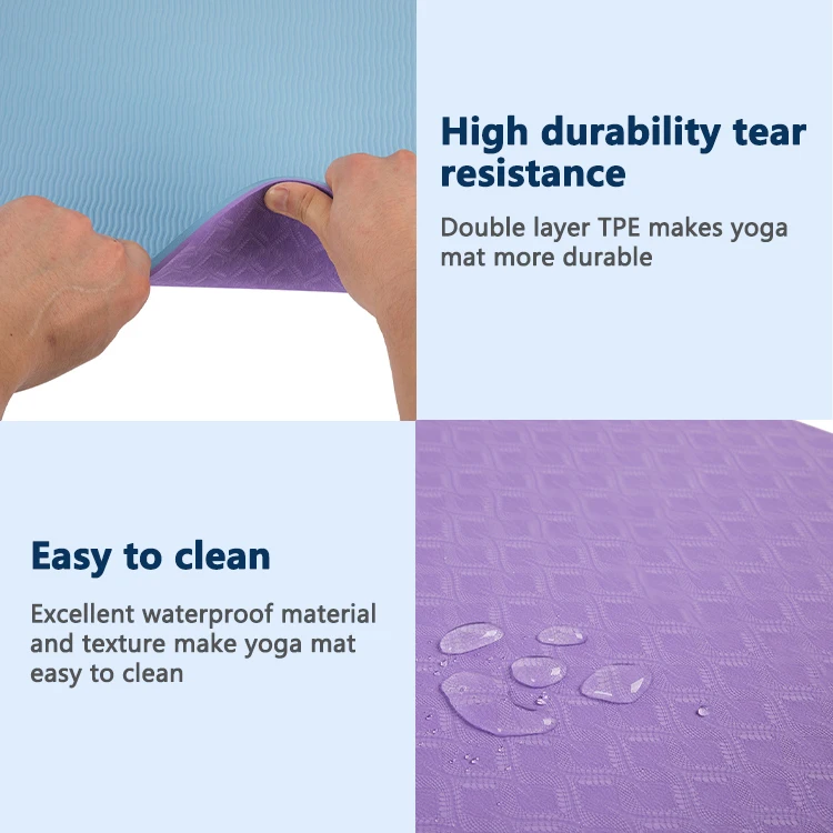 New Launch REACH Certified Professional Organic Eco Friendly Washable Yoga Matt