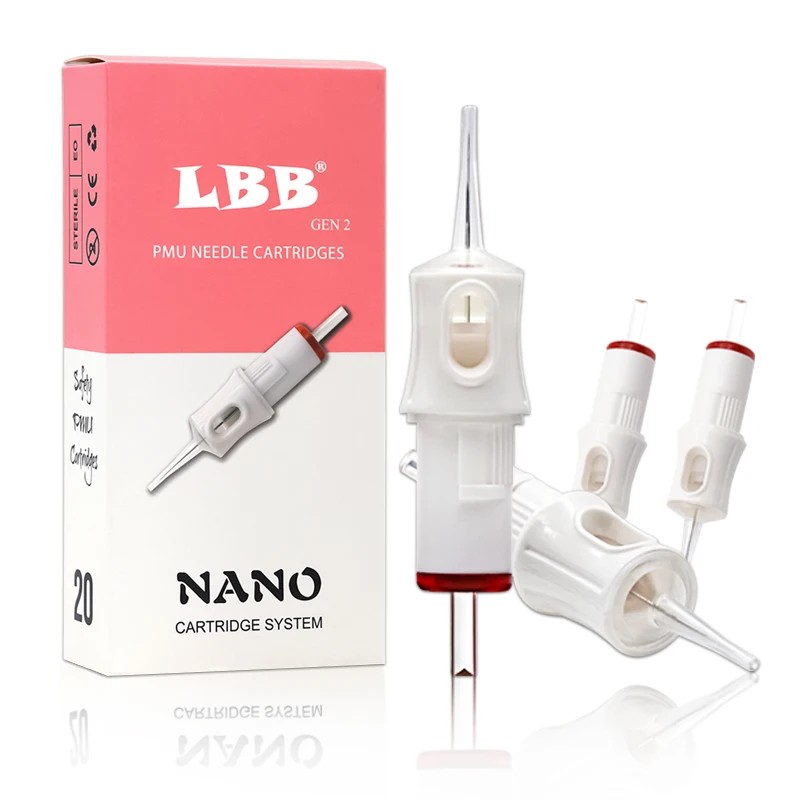 OEM Permanent Makeup Eyebrows Lip Eyeliner Mouth LBB Nano Makeup Tattoo Cartridge Needles