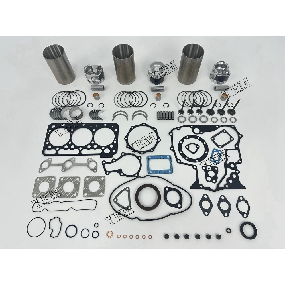 For Kubota WG972 Overhaul Kit With Valves EG561-21110 Engine Parts