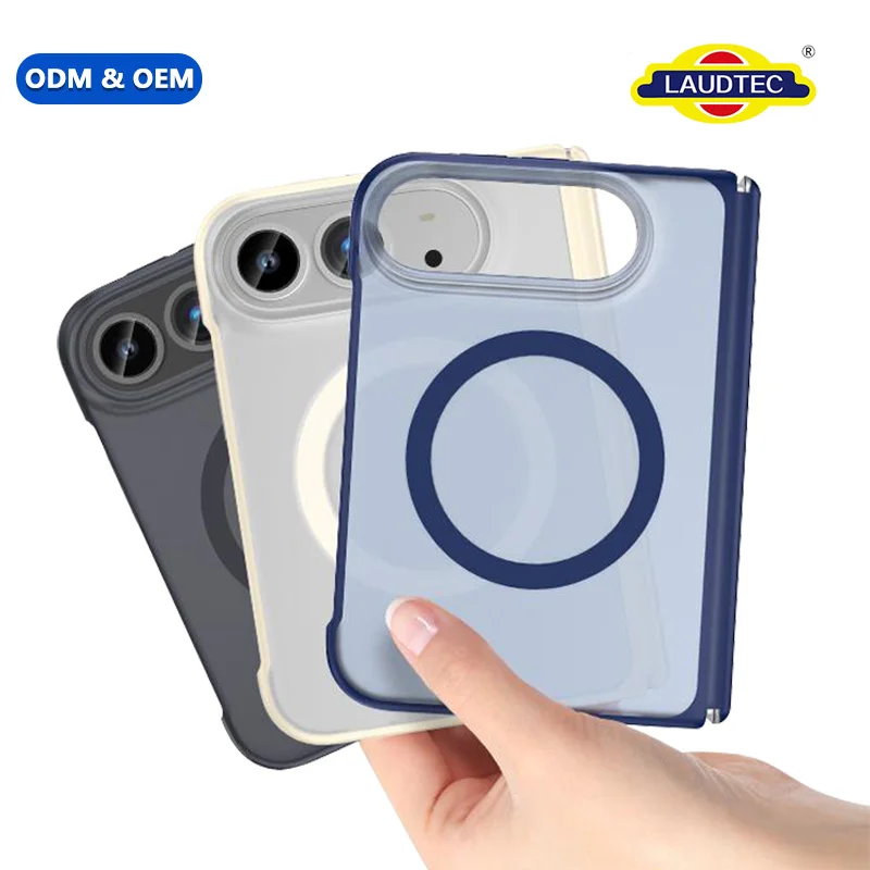 OEM ODM for iPhone 18 Duo Magnetic Phone Case with PC TPU Matte Cover 2.5M Drop Tested Shockproof Lens Protection