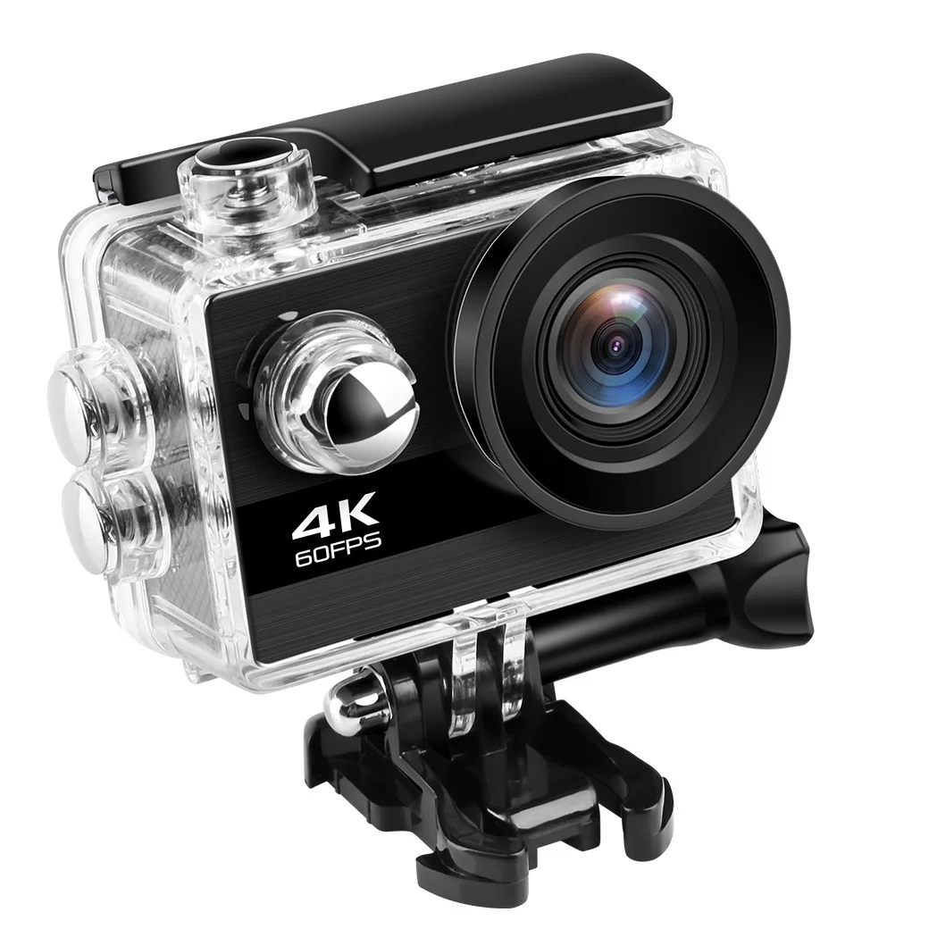 Хит продаж водонепроницаемая Экшн-камера 4K 60FPS Спортивная Wi-Fi камера с функцией медленного движения и замедленной