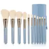 11 White Phoenix brush sets with blue buckets