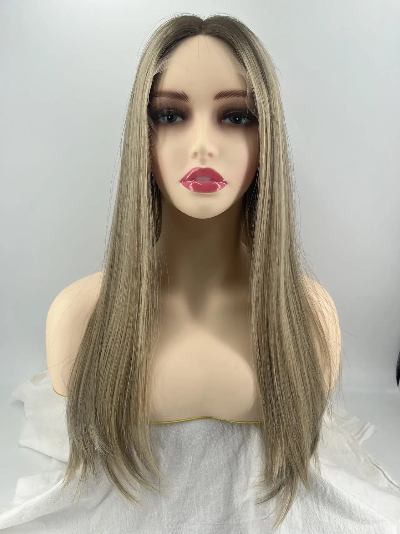Qingdao Jewish Wigs Factory's Kosher Jewish Sheitel Wigs for Women Unprocessed Double Drawn European Hair Transparent Lace Top
