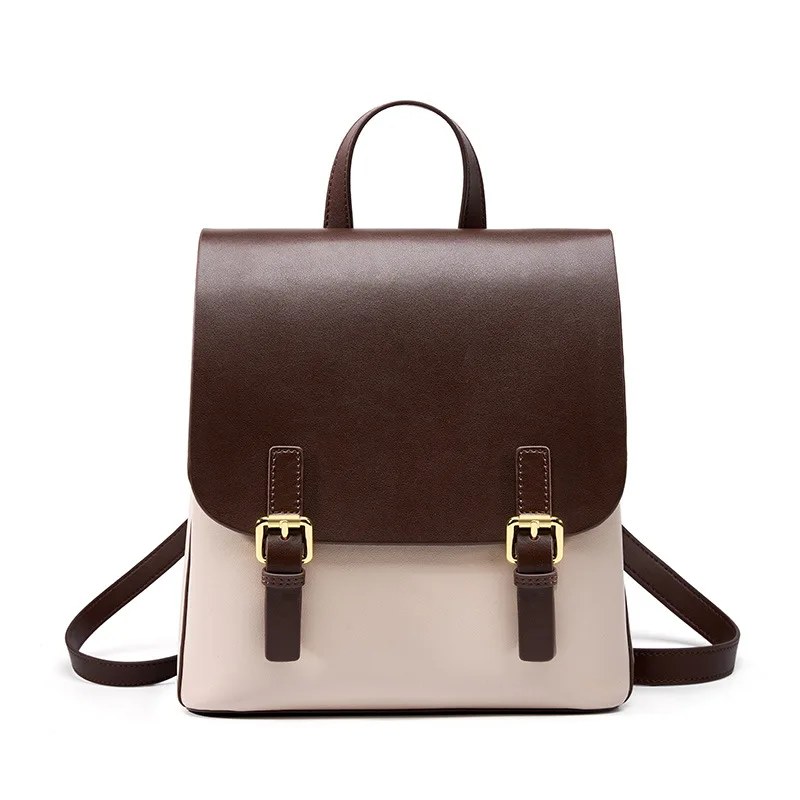 Custom OEM ODM Fashion Ladies School Bag Leather for Female Backpack Bag for Women Leather Women’s Backpacks