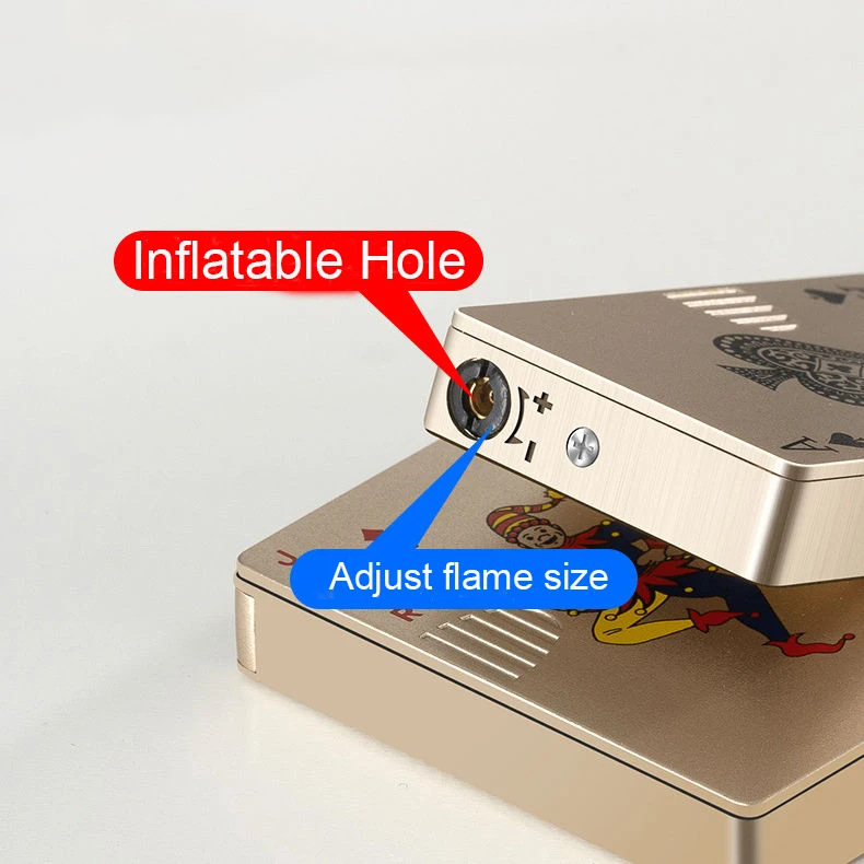 Hot Sale Poker Creative Lighter Jet Torch Play Lighter Poker Uv Light