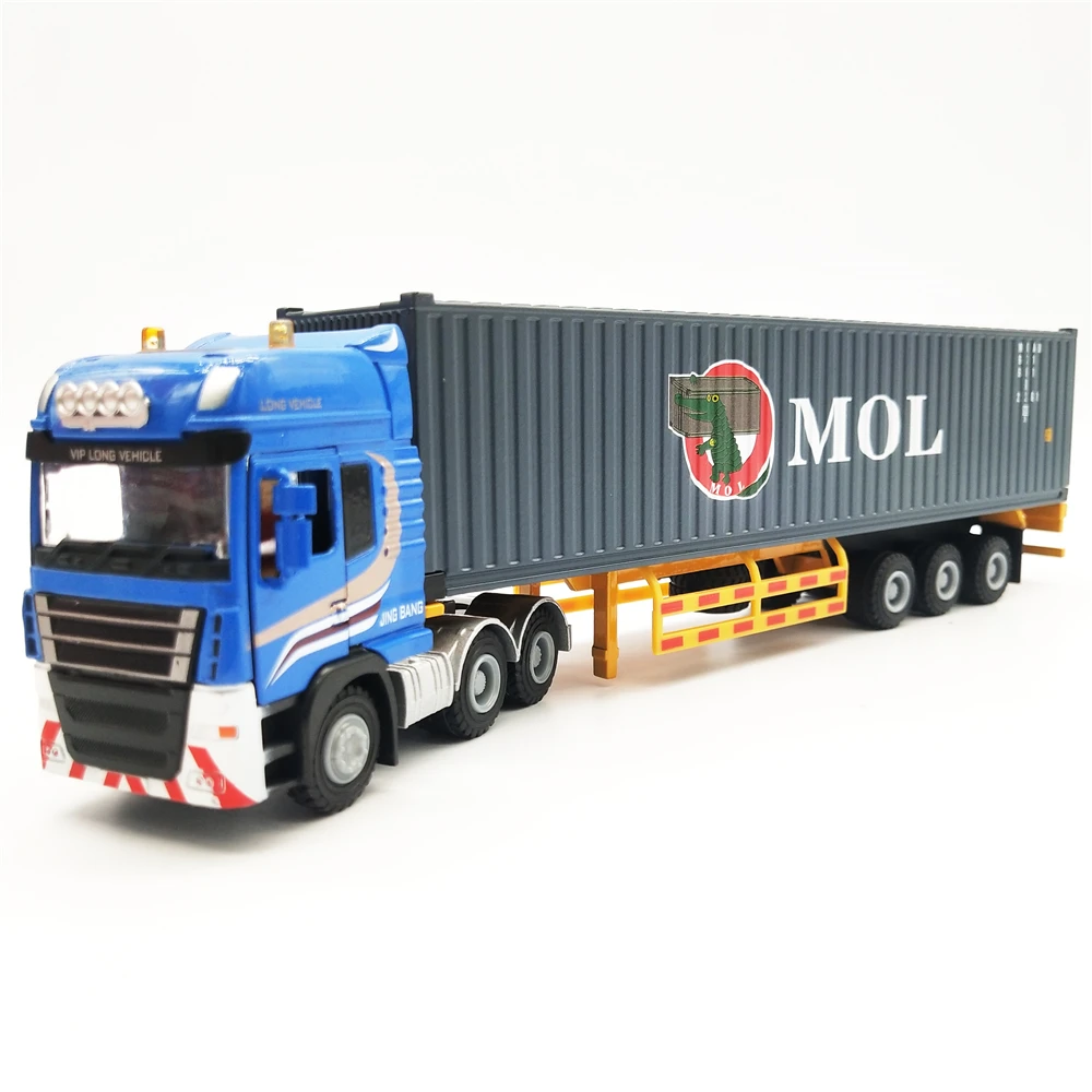 28cm MOL shipping Container truck model 1:50 Logistics truck model O.A.S ship model