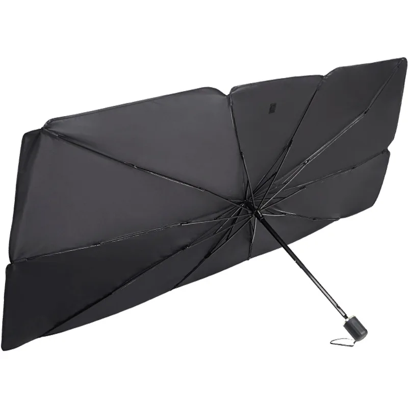 Sunday Sunshade Car Sun Shade Umbrella UV Protector Manual Open Logo Printed Ultraviolet Accessories for Travel