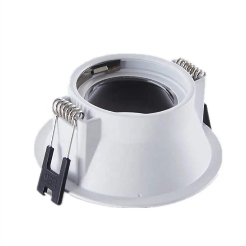 GU10 LED Module Fitting Round MR16 Anti Gare LED Bulb Fixture GU10 MR16 Spot Housing Recess Frame LED Spotlight Fitting Housing