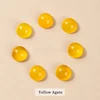 Cabochon rotondo in agata gialla 7A