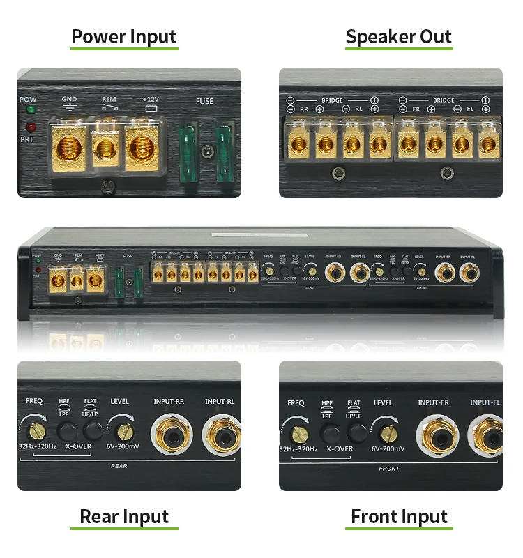 Tp8504 Monoblock Korean Built Amps Oem Amplifiers 4 Channel Class Ab