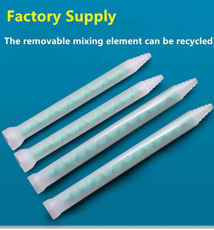 MR13-12  Plastic Dynamic Dispensing Mixer Tip AB epoxy, adhesive,glue dynamic mixing nozzle for meter mix dispense application