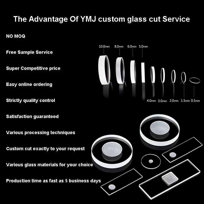 Round Transparent Tempered Step Glass for Lighting Custom Fabrication Services