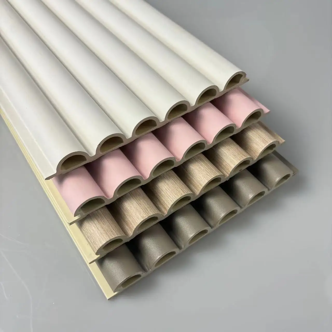 Indoor Fireproof Fluted Decor Pared Wpc Panel Composite Wall Decoration ...