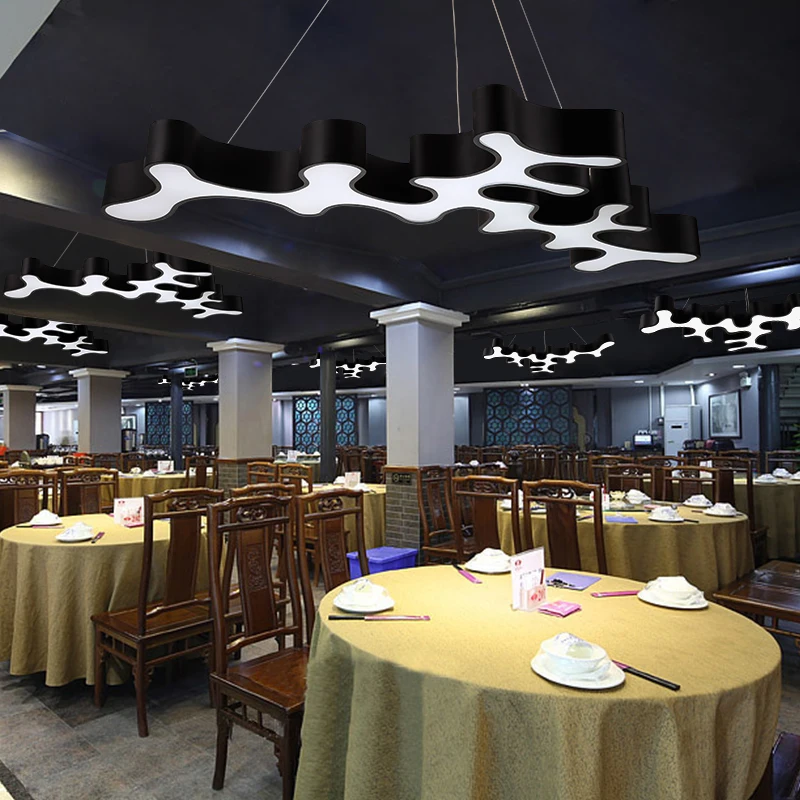 Spor Salonu, İnternet Kafe, Mağaza Lobisi ve Resepsiyonu için Demir LED Endüstriyel Avize Sanat Modelleme Lambası - Kısılabilir 3 Yıl Garanti