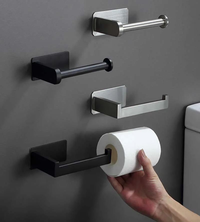 Bathroom Toilet Paper Holder, Wall Mount Tissue Roll Hanger