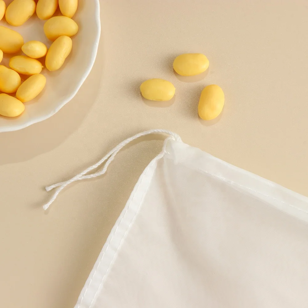5 Size Nylon Fine Mesh Nut Milk Bag Reusable Almond Milk Bag Strainer