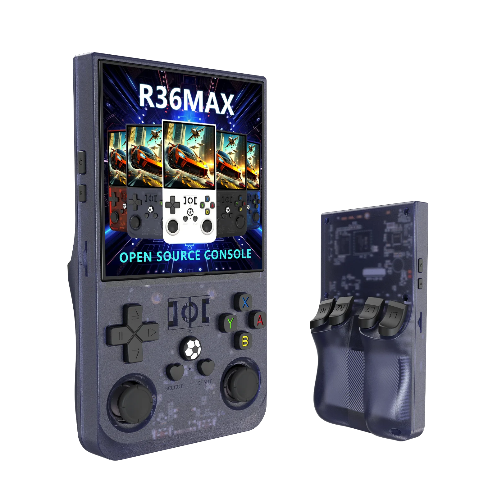 【在庫処分】4.0インチ (128G) R36 MAX 5色展開！ レトロハンド R36 MAX Handheld Game Console - 22000+ Classic Games