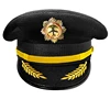 Black cap with gold badge 11