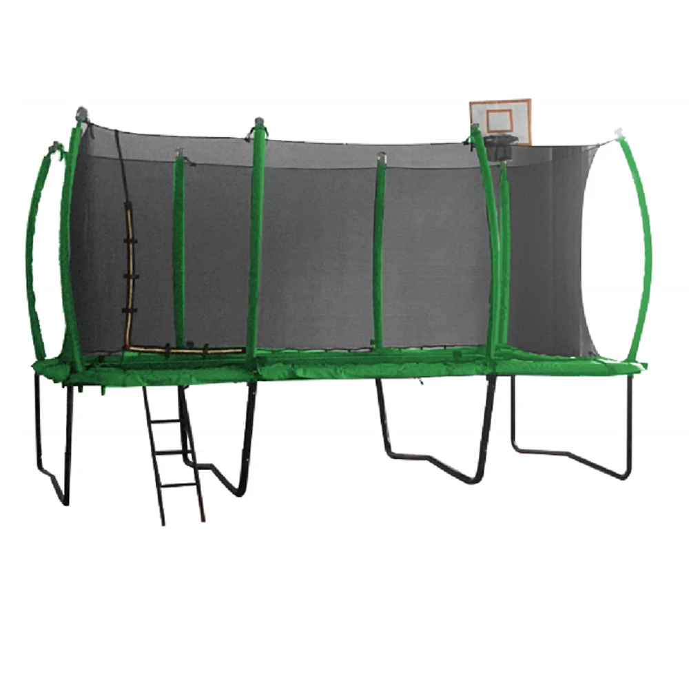 JIngyi Unisex Kids Outdoor Fitness Rectangular Trampoline Hotsale 10*15ft Gymnastic Fitness Trampoline