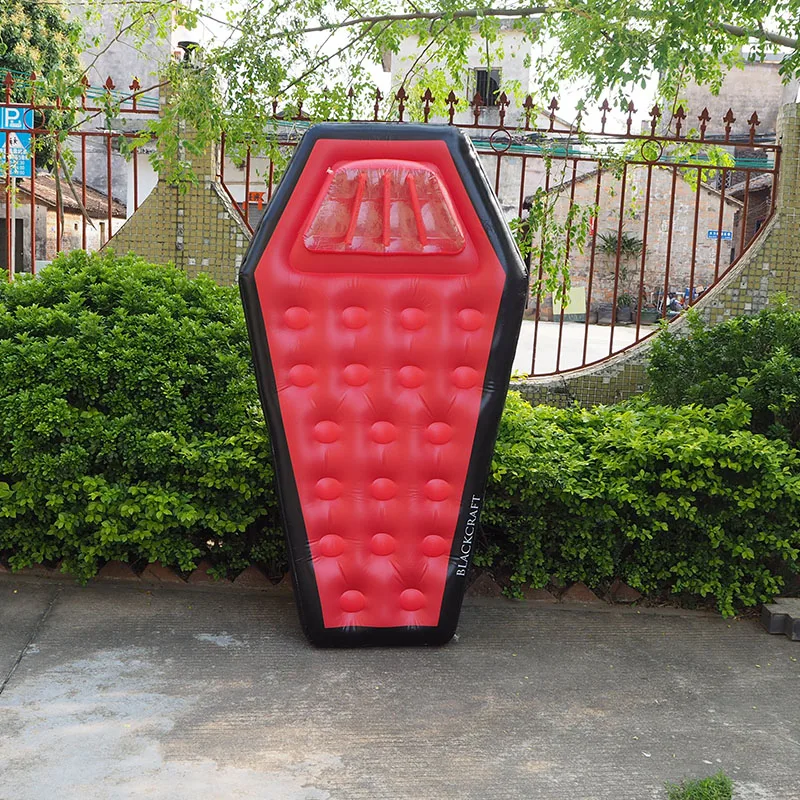 Custom Inflatable Vampire Coffin Pool Float Halloween Swimming Pool Float Rider for Adult and Kids